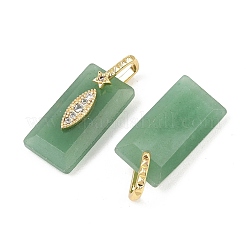 Natural Green Aventurine Faceted Pendants&nbsp;GG-CBA4154-06G-01