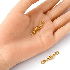 真鍮製マグネットクラスプ  カニカン付き  ラウンド  ゴールドカラー  36x6x6mm  カニカン:10x5x2.8mm&nbsp;KK-YW0001-56G