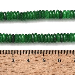 染め加工天然石ホワイトジェイドビーズ連売り  滑らかなロンデル  グリーン  6.5x2mm  穴：1.1mm  約167個/連  14.76''（37.5センチメートル）&nbsp;GG-CBAC08A-A01-09