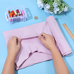 綿弾性生地1枚  服装アクセサリー  ピンク  500x1200x1mm&nbsp;DIY-PH0036-08A