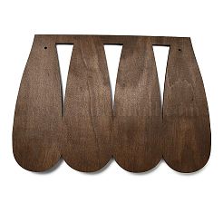ウッドジュエリーディスプレイスタンド  ネックレス  涙の形  サドルブラウン  完成品：29.3x7x20.5cm&nbsp;ODIS-A014-01C