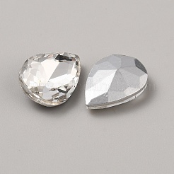 Glass Rhinestone Cabochons&nbsp;LS-GLAA-WH0045-06D