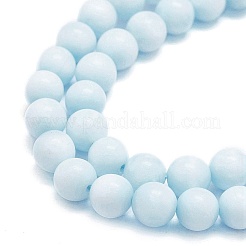 天然異極鉱ビーズ連売り  ラウンド  6mm  穴：0.6mm  約62~64個/連  14.96''~15.35''（38~39センチメートル）&nbsp;G-K245-A14-02