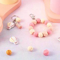 50Pcs 10 Style Food Grade Eco-Friendly Silicone Beads&nbsp;SIL-BT0001-03