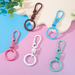 5Pcs Spray Painted Alloy Iron Spring Gate Ring&nbsp;FIND-TA0008-67