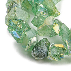 1 Strand Electroplated Natural Quartz Beads Strands&nbsp;G-PA0001-18C