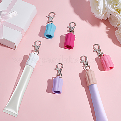 6Pcs 6 Colors Lip Gloss Shape Silicone Keychains&nbsp;KEYC-ME0001-15