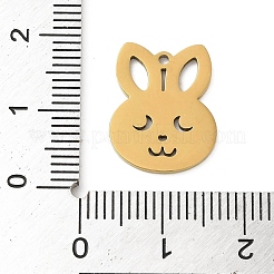 5Pcs 201 Stainless Steel Pendants&nbsp;STAS-B064-02G
