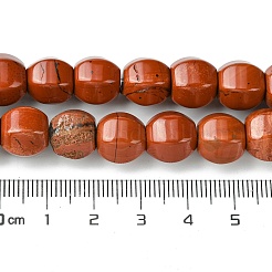 天然石レッドジャスパービーズ連売り  多面カット  ラウンド  10mm  穴：1.3mm  約40個/連  16.14~16.22''（41~41.2センチメートル）&nbsp;G-H023-A04-01