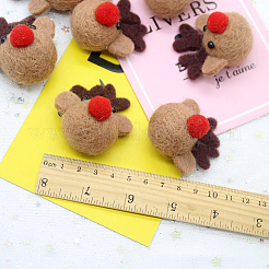 Wool Felt Cabochons&nbsp;FABR-PW0001-144