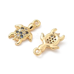 Brass Micro Pave Cubic Zirconia Charms&nbsp;KK-C099-01K-G