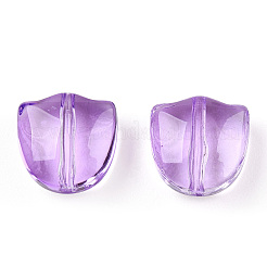 Spray Painted Transparent Glass Beads&nbsp;GLAA-T022-26-A02