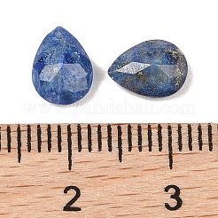 天然石ラピスラズリカボション  ティアドロップ  多面カット  8x6x3.5mm&nbsp;G-C146-01E