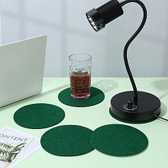 粘着フェルトパッド8枚  ラウンド  グリーン  150x3.5mm&nbsp;DIY-PH0035-04A