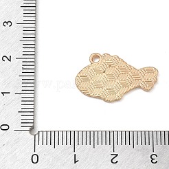 合金ペンダント  カクレクマノミのチャーム  ライトゴールド  オレンジ  14x22x1mm  穴：1.6mm&nbsp;AL-CBAC700-03A