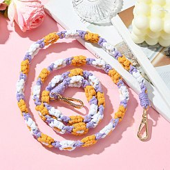 Alloy with Weave Cotton for DIY Keychains&nbsp;AJEW-CJ0001-32B