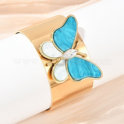 304 Stainless Steel Acrylic Cuff Bangles for Women&nbsp;BJEW-A049-05G-02