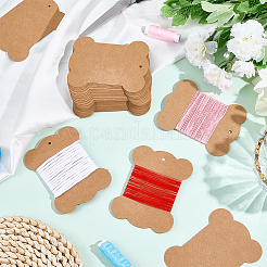 Bone Shape Kraft Paper Card&nbsp;AJEW-WH20816-095