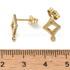 Ion Plating(IP) 304 Stainless Steel Stud Earring Findings&nbsp;STAS-I206-72G