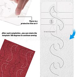 Transparent Acrylic Sewing Template&nbsp;DIY-GF0002-85