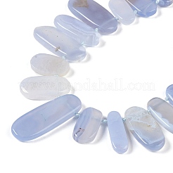 Natural Blue Lace Agate Beads Strands&nbsp;G-H006-B01-01
