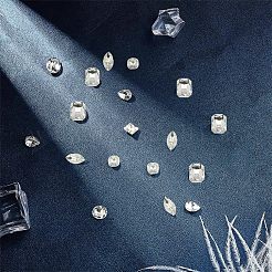 70Pcs 7 Style DIY Pointed Back K9 Glass Rhinestone Cabochons&nbsp;RGLA-CA0001-07