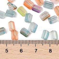 Transparent Spray Painted Glass Beads&nbsp;SEED-L011-10A-01