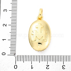 Brass Micro Pave Cubic Zirconia European Dangle Charms&nbsp;KK-D325-36G