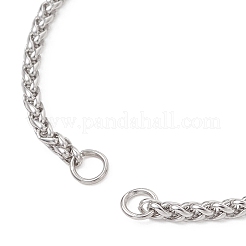 304ステンレススチール製喜平チェーンブレスレットの作り方  変色しない  ステンレス鋼色  6-1/4インチ（16cm）&nbsp;AJEW-JB01473