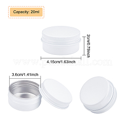 Round Aluminium Tin Cans&nbsp;CON-WH0079-13C