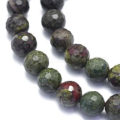 Natural Dragon Blood Jasper Beads Strands&nbsp;G-K310-A26-8mm