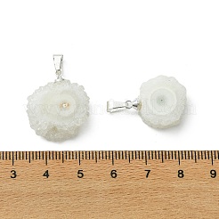 Natural Sunflower Druzy Agate  Pendants&nbsp;PALLOY-JF05396