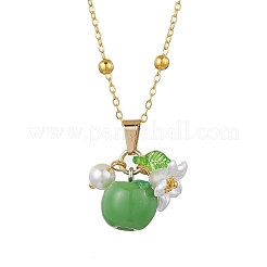 Resin Fruit Pendant Necklaces&nbsp;NJEW-JN05204-05
