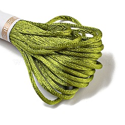 ポリエステル刺繍糸  クロスステッチの糸  黄緑  2mm  10 M /バンドル&nbsp;OCOR-C005-B20