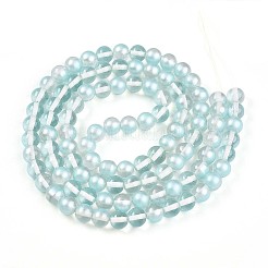 Baking Paint Transparent Glass Beads Strands&nbsp;DGLA-N011-8mm-05