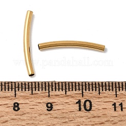304ステンレスチューブビーズ  ゴールドカラー  20x2mm  穴：1.5mm&nbsp;STAS-K332-02A-G