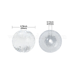 50個透明アクリルビーズ  バブルビーズ  ラウンド  透明  20mm  穴：2.8mm&nbsp;TACR-CJ0001-55