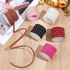 6 Rolls 6 Colors Faux Suede Cord&nbsp;LW-CY0001-02