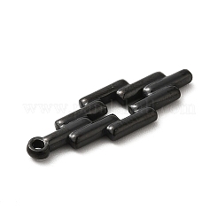 304ステンレスペンダント  クロス  ブラック  28x9x2mm  穴：1.4mm&nbsp;STAS-K252-01B