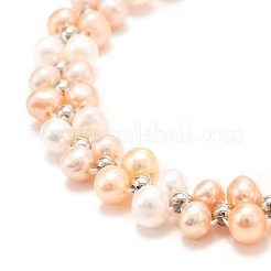 Natural Fresh Water Pearl Beaded Bracelets&nbsp;BJEW-D447-08G-01