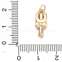 かわいい真鍮のペンダント  フォークチャーム  14KGP本金メッキ  16.5x6.5x4mm  丸カン：5x0.8ミリ  内径：3.4mm&nbsp;KK-F934-04A-G