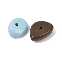 不透明なアクリルビーズ  ナゲット  ミックスカラー  7~11x10~14x5~6.5mm  穴：1.2mm&nbsp;OACR-H058-01