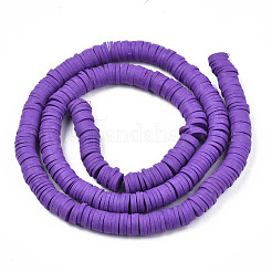 Handmade Polymer Clay Beads Strands&nbsp;CLAY-R089-6mm-013