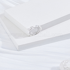 女性用レター真鍮ラインストーンオープンカフリング1個  文字r  内径：17~18mm&nbsp;AJEW-LP0004-47R-S