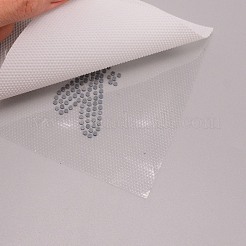 キラキラホットラインストーンデコシート  パッチにアイロン  ドレスシューズ衣服装飾  トンボ  クリスタル  45x62x1mm&nbsp;DIY-WH0001-07