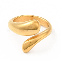 Ion Plating(IP) 304 Stainless Steel Finger Rings for Women Men&nbsp;RJEW-C049-36A-G