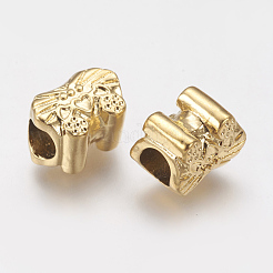 Ion Plating(IP) 304 Stainless Steel European Beads&nbsp;STAS-J022-016G