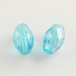 混合AB-色透明アクリルビーズ  ミックスカラー  6~20x6~17x3~8mm  穴：1~2mm&nbsp;MACR-R546-23