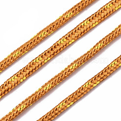 多目的ポリエステルコード  ロープブレスレットやブーツひも作りに  ゴールデンロッド  2mm  約21.87ヤード（20m）/ロール&nbsp;OCOR-N006-002B-10