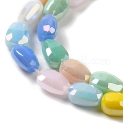 Electroplate Glass Beads Strands&nbsp;GLAA-Q098-C01-01